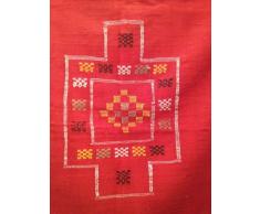 Tappeto orientale Berber Tappeto Kilim Viola Macchiato 182 x 123 cm