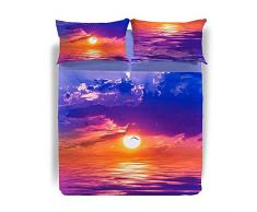 Caleffi Lost Horizon Lenzuola Copriletto, Cotone , Unica, Matrimoniale, 77633 , Sogni di Viaggio