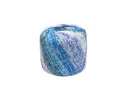 Healifty 1 Rotolo Filato di Cotone Filato per Maglieria Arcobaleno Diteggiatura Filato Uncinetto per Costume da Coperta Lavorato a Mano (Blu)