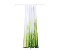 Home fashion 49803-568 - Tenda con passanti Plymouth, stampa digitale, tessuto decorativo, 245 x 120 cm, colore: verde