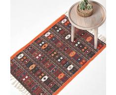 Homescapes - Tappeto multiuso, fantasia Kilim, 100% cotone 60 x 90 cm