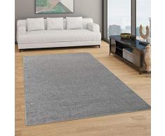 Tappeto per Soggiorno Tinta Unita Semplice e Moderno Pelo Corto, DIV. Misure e Colori, Dimensione:200 cm Quadrato, Colore:Antracite