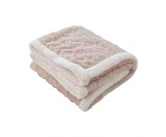 Ergocar Coperta Sherpa, Coperta Pile Doppio Strato Vello, Coperta in Pile di Flanella, Coperta da Divano in Pile Caldo Morbida, per Letto, Divano e Sedie, Facile da Curare