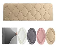 WYJHNL Copri Testata Letto, Copertura Testata Letto Matrimoniale/singolo Imbottito Fodera Elastica Protezione A Tinta Unita Copertura Decorazione Camera Letto Antipolvere Cover Beige 170x73cm