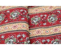 1001 Wohntraum 17jn18 Quilt Lisa Ranken Fiori, 220 x 240 cm, Coperta Plaid, Vintage Shabby soffitto Barocco, Arancione