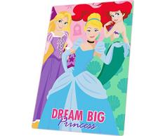 Kids Licensing Coperta in pile Disney Principesse | Coperta per bambini | Coperta in pile da principesse | Coperta Disney | Dimensioni: 150 x 100 cm | 300 g