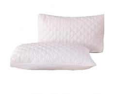 Federa impermeabile ispessita, federa tipo busta, bianca, 48 x 74 cm, impermeabile, antipolvere