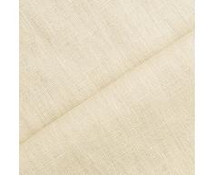 Holmar - tessuto lino prelavato industrialmente - stoffa al metro (beige)