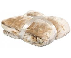 Viva Cashmere Feeling, morbidissima coperta in microfibra, 150 x 200 cm, vari colori, Microfibra, sabbia, 150 x 200 cm