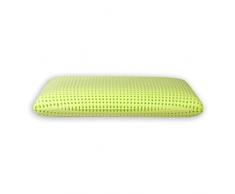 BBED H14 Cuscino Memory Foam e Aloe Vera, traspirate Anallergico, guanciale Ideale per i dolori al Collo e cervicali, Rivestimento sfoderabile e Lavabile