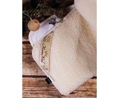 Merino Wool Lana merino lana dagnello sottotetto, coprimaterasso per materasso king size, 160 x 200 cm, prodotto naturale con marchio di lana