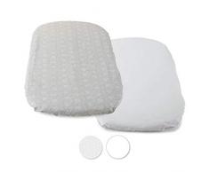 Chicco Set Lenzuola Culla 2 Pezzi Baby Hug Grey Fox, Grigio