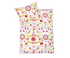 My Julius 8410113600 Biancheria da letto Bloom, Misura 100 x 135 e 40 x 60 cm