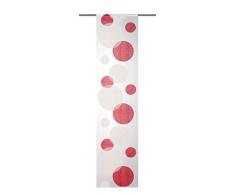 Home fashion 87984-807 - Tenda a pannello in velo scherli, 245 x 60 cm, colore rosso