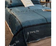 ZYCSKTL Trapuntino Matrimoniale Stampa di Fiori dArte Fresca E Semplice Copriletto, Coperta in Pile Morbido Multiuso Portatile, Adatto per Quattro Stagioni (Color : B, Size : 230 * 250cm)