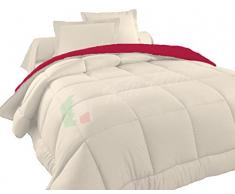 Tata Home Judit Trapunta Tinta Unita Duble Face Invernale Imbottita 350 gr/mq 100% Morbida Microfibra di Poliestere Misura 1 Piazza Letto Singolo 180x260 cm Colore Bordeaux Panna