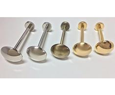 GLOBALCORPORATION FERMATENDE E RACCOGLI Tende da Muro EMBRASSE Eleganti Moderni Classico Corda per TENDAGGI REGGITENDE A Finestra Oro Acciaio Bronzo CASA Drappeggio Decoro (Oro Lucido, 12 CM)