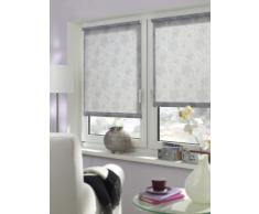 Gardinia Easyfix 33303 - Persiana avvolgibile con ricamo, 100 x 150 cm, colore: Argento, tessuto