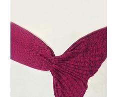 Generic Coperta con di per Bambini e Bambine Coperta con Uncinetto e Coperta Super Morbida per Bambini Coperta Calda per Bambini Piumone Ufficiale (Rose Red, One Size)