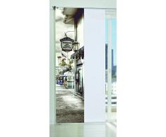 Home fashion Harborside Tenda a Pannello, Poliestere, Nero/Bianco, 245 x 60 cm