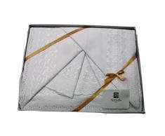 Renato Balestra Completo Lenzuola per Letto Matrimoniale con Pizzo L786