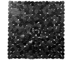 jizhouyuyang Tappeto Doccia Antiscivolo,Antimuffa Tappetino Doccia,con Ventose Antiscivolo Doccia,Lavabile in Lavatrice Tappetino Doccia Antiscivolo,54x54cm (Nero)