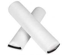 TecTake Rullo Cuscino semicilindrico + cuscino cilindrico massaggiante per lettino | -disponibile in diversi colori- (Bianco | no. 402593)