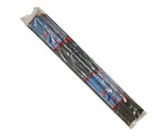 Geko - Paraspifferi universale (protezione porta da entrambi i lati, ritagliabile su misura), Grigio, Set di 3 Pezzi