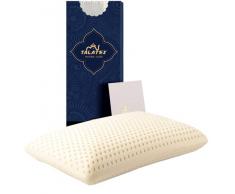 Talalay 100% natuurlijk - Cuscino in lattice di alta qualità, helpt bij het verlichten Van druk, nek- en schouderpijn, Geen tossico traagschuimchemicaliën (60 x 40 x 12 cm)