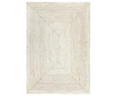 HAMID - Tappeto di Iuta Naturale Alhambra Colore Avorio, Iuta Tappeto Alhambra, Tappeti 100% Fibra di Juta, Tessuto a Mano, Tappeto da Soggiorno, Corridoio, Camera da Letto (160x230cm)