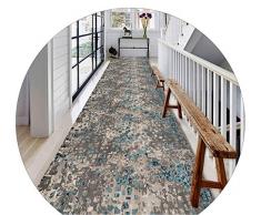 WUZMING-Tappeto Corridoio Passatoia Retro Antiscivolo Lungo Passatoia Corridoio Robusto Tappeti Stretti, Lunghezza Personalizzata (Color : Multi-Colored, Size : 120x500cm)