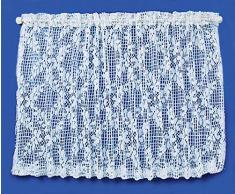 Melody Jane Casa Delle Bambole Immagine Finestre Pizzo Bianco Tendina Miniatura Finestre Accessorio