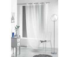 Douceur dIntérieur, Tenda con occhielli Lissea, in poliestere/velo sabbia, Bianco, 140 x 260 x 260 cm