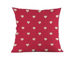 Cuscino Caso, Semplice Amore Pittura Cuscino Di Lino Copertina Divano Home Decor Federa Cuscino Arredo Copricuscino Fodera Divano Letto (I)