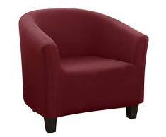 Ryoizen Copripoltrona Chesterfield Elasticizzato Fodere Copripoltrona 1 Posto da Cocktail Antiscivolo Lavabile Coprisedia Rimovibile Coperture della Poltrona per Tullsta Bancone (Bordeaux)