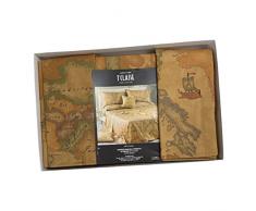 Caleffi - Lenzuolo-copriletto Geo Classic Geo Matrimoniale