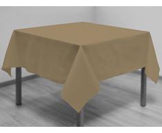 Tovaglia antimacchia quadrata 180 x 180 cm ALIX tortora