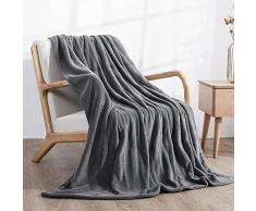 Coperta riscaldante elettrica, 180 x 130 cm, coperta termica leggera, morbida, 4 livelli di calore e spegnimento automatico 6H, protezione da surriscaldamento, coperta elettrica per uso domestico