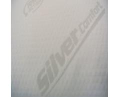 Baldiflex Fodera per Materasso Matrimoniale in Silver Safe, Coprimaterasso, con Fascia Traspirante, Sfoderabile con Zip, Atossica, Misura 160x200x21 cm