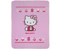 CTI 042 819 Ciao Kitty Coperta in Pile Caroline Poliestere 110 x 140 cm Rosa