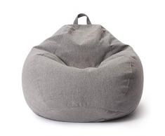 Lumaland Poltrona a Sacco Comfort Line - XXL - 100x120x50 cm - Bean Bag Interno ed Esterno per Giardino, Salotto, Balcone - Pouf Elegante e Morbido Outdoor & Indoor - Grigio Chiaro
