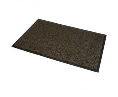 JVL - Tappetino assorbente da ingresso, 120 x 180 cm, colore: marrone/ nero