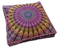 copricuscino indiano cuscino decorativo cuscino da pavimento pouf ottoman per bambini e cucce (solo copertina)