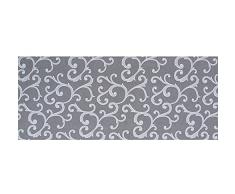 Il Gruppone Passione Casa Tappeto passatoia Fantasia Made in Italy Antiscivolo Lavabile Aderente Grigio - 50x100cm - Grigio