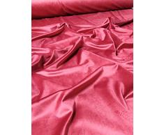 Stoffa Tessuti Teli per Cucito Metro 280 cm di Altezza Venduta a Metraggio Divani Mantovane Cadute Laterali Tavola Cuscini Sedie Copritutto (Velluto Bordo)