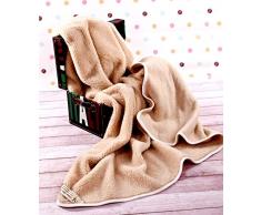 Vendita Coperta in 100% Lana Merino , size DOPPIO COPERTA 160 x 200 cm WOOLMARKED. regalo perfetto ! PRODOTTO NATURALE. BEIGE COPERTA