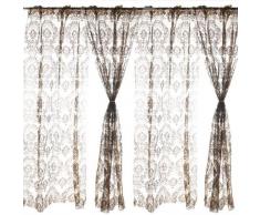 TOOGOO(R) Tenda in Voile Organza per decorazione casa Porta Finestra 240x140cm caffe'