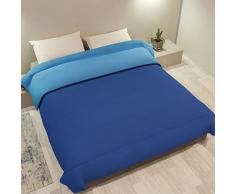 Leonardo - Trapunta Piazza e Mezza 250 gr/mq double face, Trapunta invernale imbottitura 100% fibra di poliestere, traspirante, anallergico, soffice, caldo 100% prodotto Made in Italy