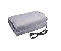 CCTUNG Coperta elettrica USB Electric Riscaldamento Coperta Inverno Inverno Coppi Caldo Materasso Elettrico Termostato Tappeto Caldo Scialle di Scialle Auto Office Home Home-70 * 100 cm