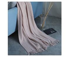 CZFWRX Coperta materasso morbido trapunta uncinetto divano coperta coperta lavorata a maglia casual divano coperta coperta letto fine coperta (colore: stile B)